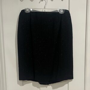 Talbots Classic Black Pencil Skirt With Sparkle